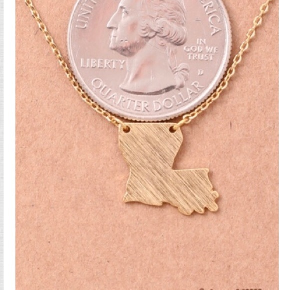 LOUISIANA State Pendant Necklace!!! - Picture 2 of 2